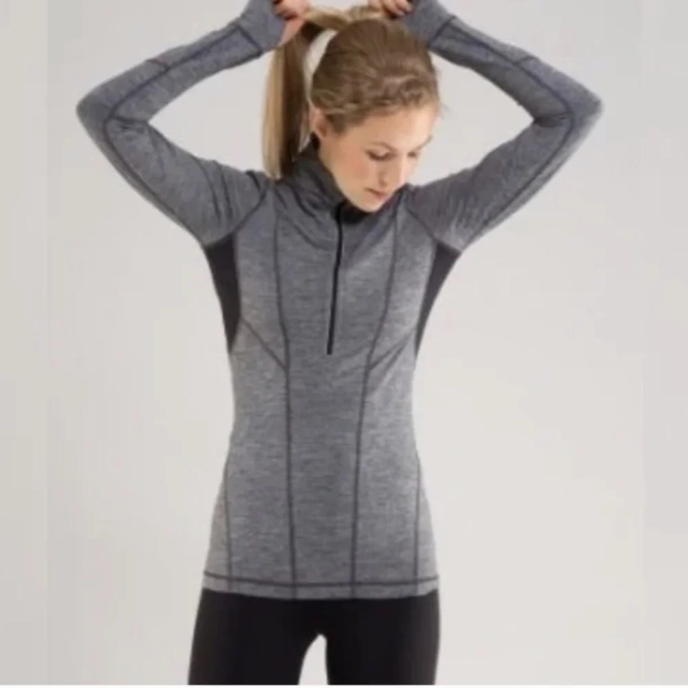 LULULEMON Mind Over Matter Running Pullover 1/2 Zip Size 6